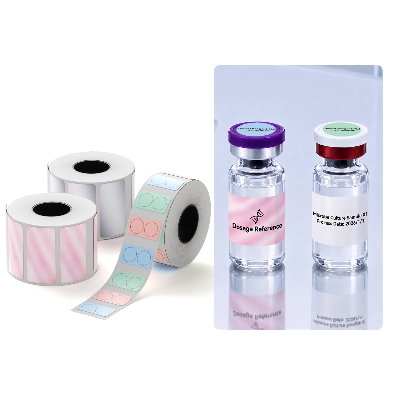 Label Paper for M2/M3, Suitable for Medicine Bottle Labeling