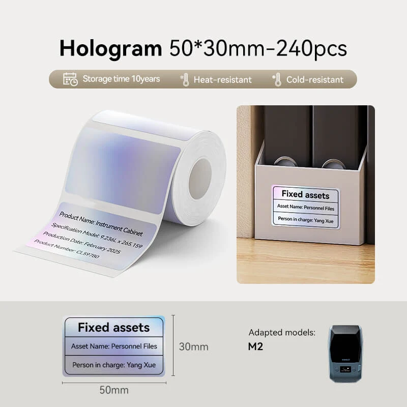 Label Paper for M2/M3, Suitable for Medicine Bottle Labeling