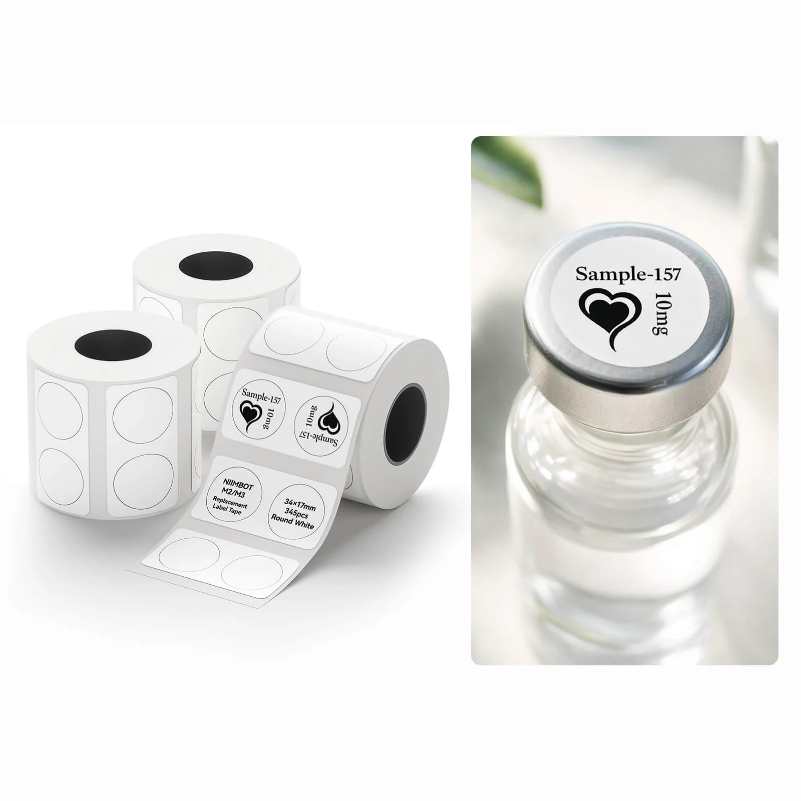 Label Paper for M2/M3, Suitable for Medicine Bottle Labeling