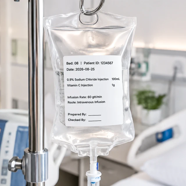 Large labels consumable in use